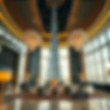 Interior view of Burj Khalifa showcasing luxury