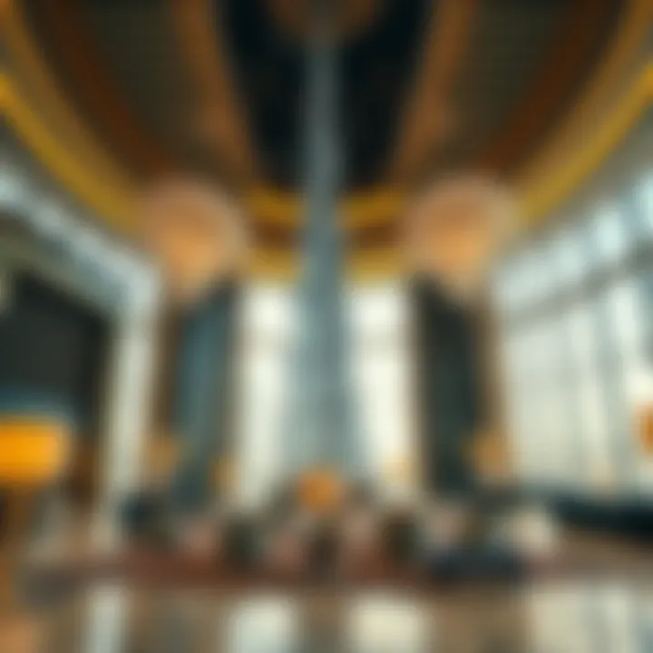 Interior view of Burj Khalifa showcasing luxury