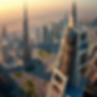 Stunning aerial view of Burjman showcasing its architectural grandeur