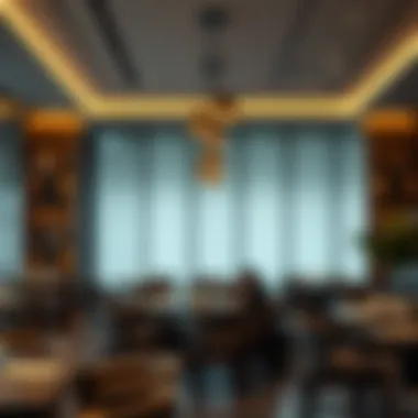 Contemporary Restaurant Design A sophisticated restaurant interior reflecting modern design