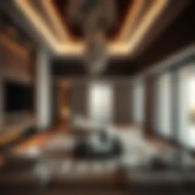 Modern Interior of a Dubai Chalet Lavish chalet interior showcasing modern design