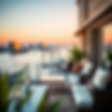 Stunning waterfront view from a chalet balcony