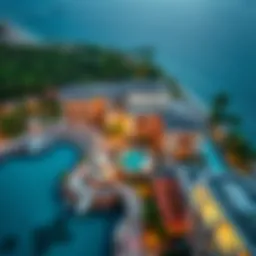 Aerial view showcasing the architectural elegance of Gardenia Bay