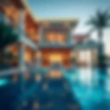 Luxury Villas Architecture Exquisite architecture of luxury villas in Jumeirah Islands
