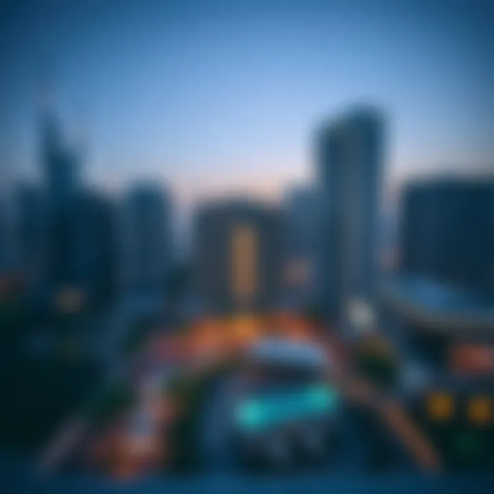 View of the Rove Hotel Apartments location in the heart of Dubai