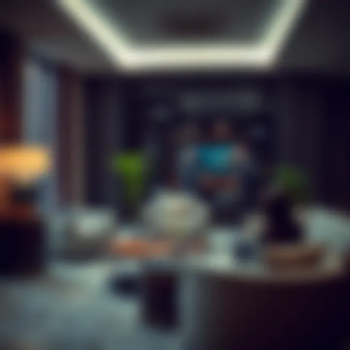 Cozy lounge area in Rove Hotel Apartments promoting social interaction
