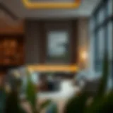 Stylish interiors of Rove Hotel Apartments showcasing modern design elements