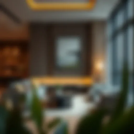 Stylish interiors of Rove Hotel Apartments showcasing modern design elements