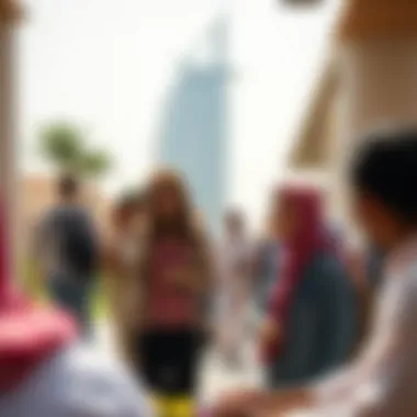 Cultural Engagement of Expatriates in Dubai Expat community engaging in cultural activities