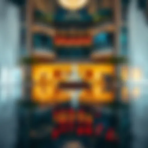 Scenic view of the Fountain Walk with vibrant reflections on water
