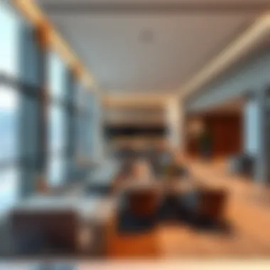 Interior view of Prime Tower's modern office spaces