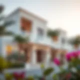 Elegant exterior view of Serenity Mansions showcasing modern architecture